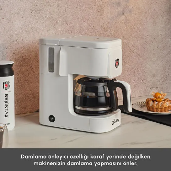 Karaca x Beşiktaş Just Coffee Aroma 2 in 1 Filtre Kahve ve Çay Demleme Makinesi