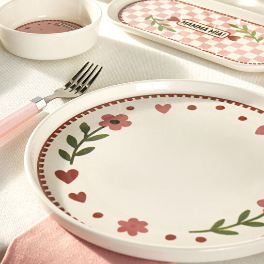 İstanbul Porselen Bellis 32 Parça 6 Kişilik Kahvaltı Takımı