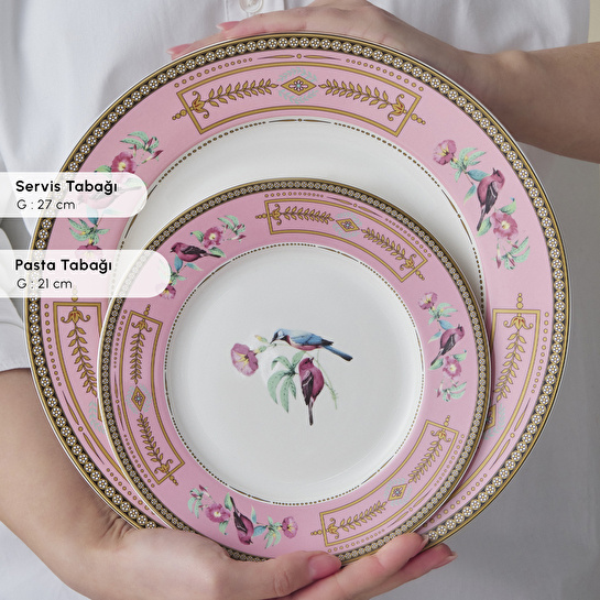 Karaca Forever Bone Calista 24 Parça 6 Kişilik Yemek Takımı