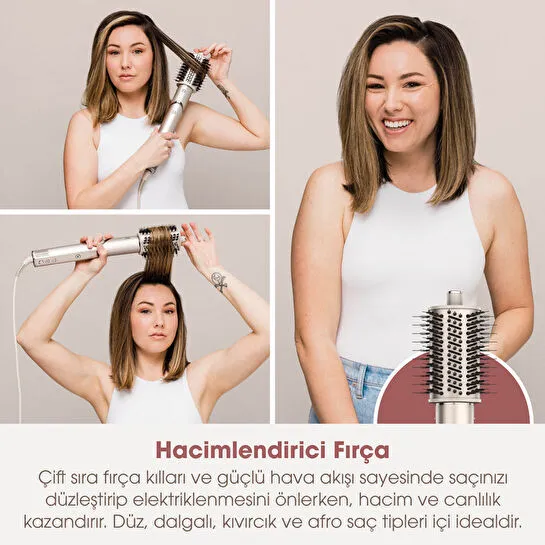 Shark FlexStyle 3-in-1 Saç Kurutma Şekillendirme Sistemi - Stone
