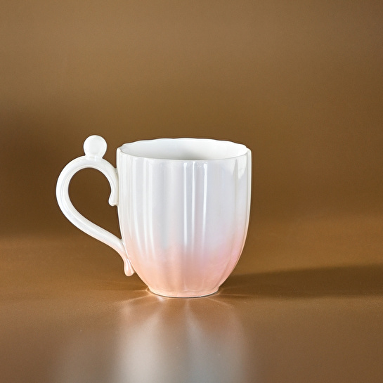 Karaca Shell Lüsterli Pembe Mug 380 ml