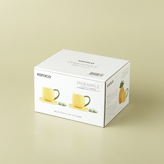 Karaca Pineapple 2 Kişilik Kahve Fincanı 90 ml
