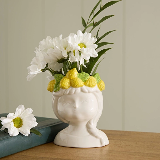 Karaca Home Lemon Vazo 10x8,8x13 cm