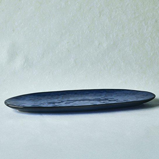 Karaca Nebula Blue Kayık Tabak 36 cm