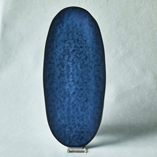 Karaca Nebula Blue Kayık Tabak 36 cm