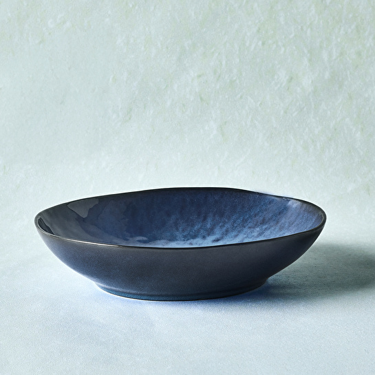 Karaca Nebula Blue Çukur Tabak 22,5 cm