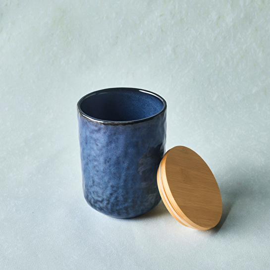 Karaca Nebula Blue Saklama Kabı 13 cm