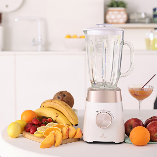 Emsan Multiblend Smoothie Blender Cream 1000W