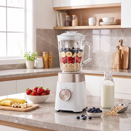 Emsan Multiblend Smoothie Blender Cream 1000W