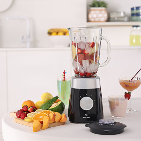 Emsan Multiblend Smoothie Blender Black 1000W