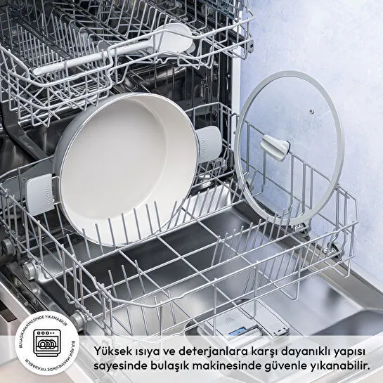 Emsan Swiss Cyrstal RS Karnıyarık Tenceresi Gri 26 cm