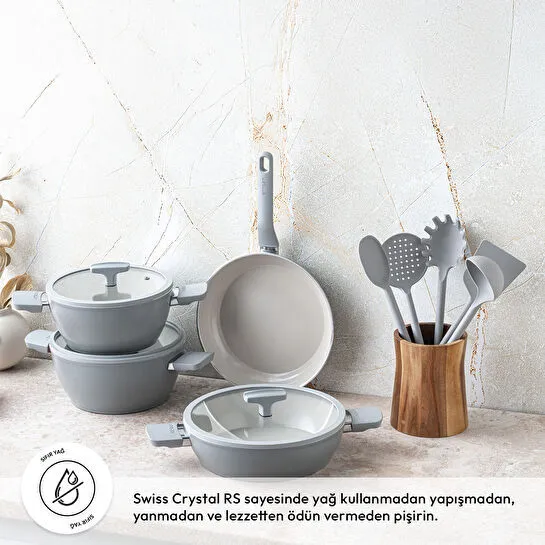 Emsan Swiss Crystal RS 7 Parça Tencere Seti