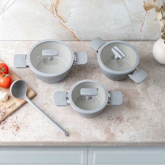 Emsan Swiss Crystal RS 6 Parça Midi Tencere Seti