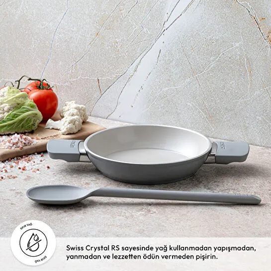 Emsan Swiss Cyrstal RS Sahan Gri 20 cm