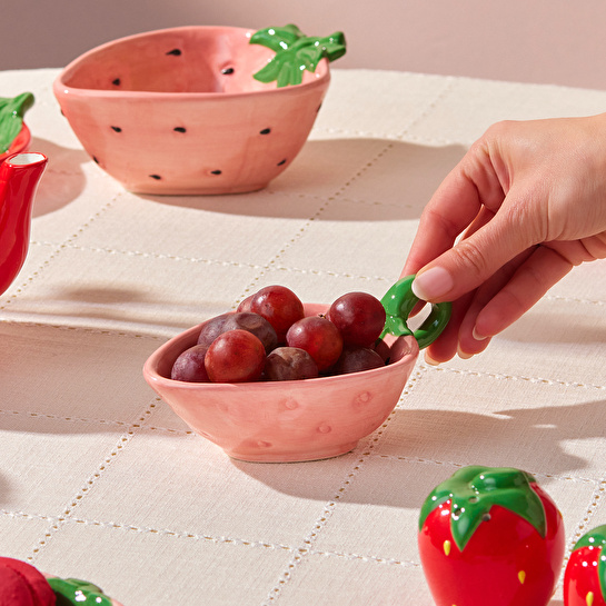 Karaca Strawberry Çerezlik 14 cm Pembe