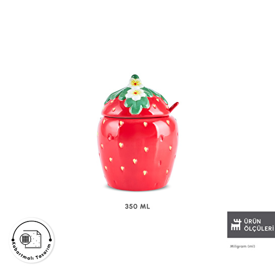 Karaca Strawberry Şekerlik 350 Ml
