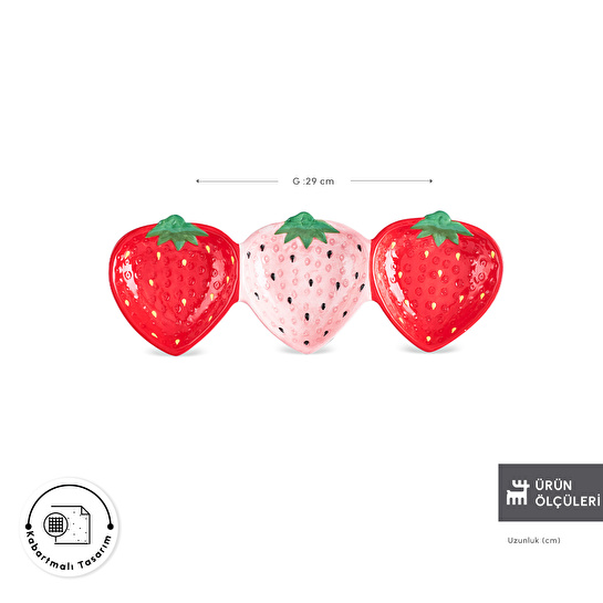 Karaca Strawberry Sunumluk 29 cm