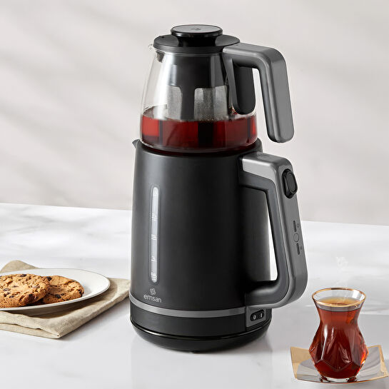 Emsan Maxi Tea XL 2 in 1 Çay Makinesi Space Gray