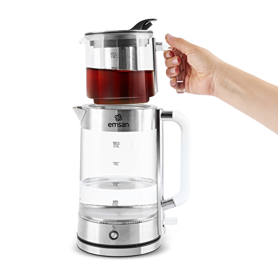 Emsan Feel Steel XL Cam Çay Makinesi