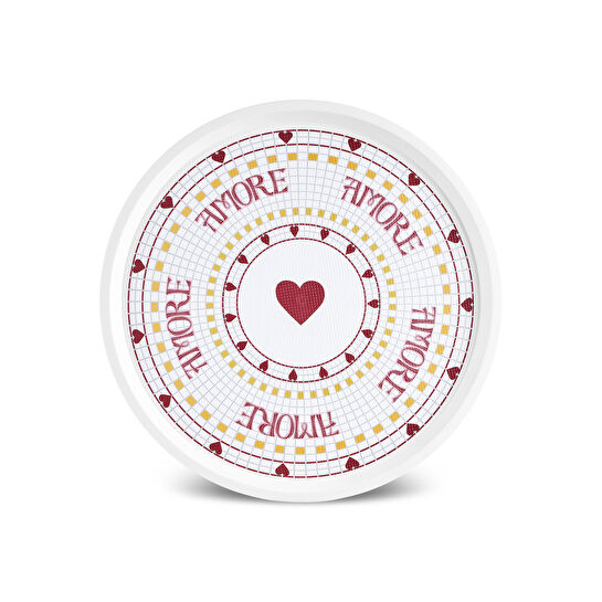 Karaca Amore Kalp Figürlü Tepsi 36 cm