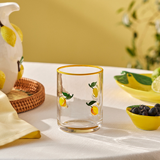 Karaca Lemon Meşrubat Bardağı 420 ml Sarı