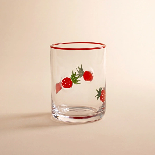 Karaca Strawberry Meşrubat Bardağı 420 ml Kırmızı