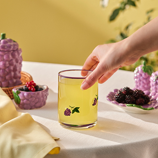 Karaca Grape Meşrubat Bardağı 420 ml Mor