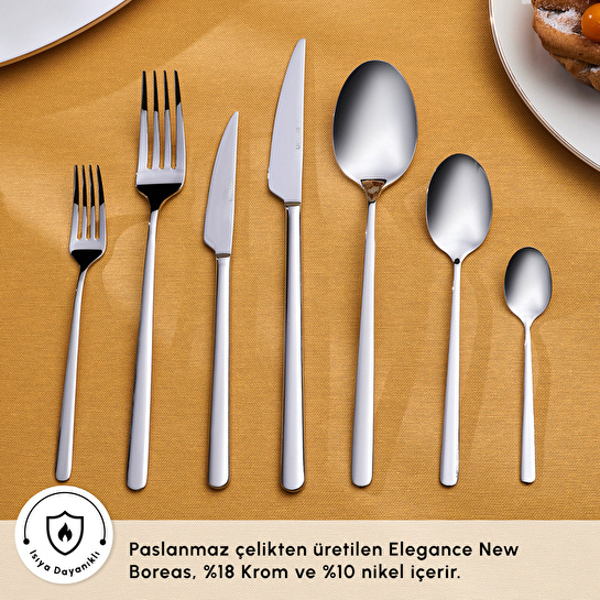 Emsan Boreas Platin 12 Kişilik 84 Parça Çatal Kaşık Bıçak Takımı