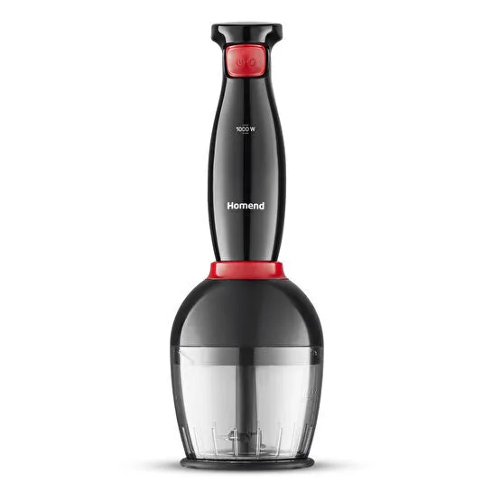 Homend Handmaid 1967H Blender Set Siyah Kırmızı