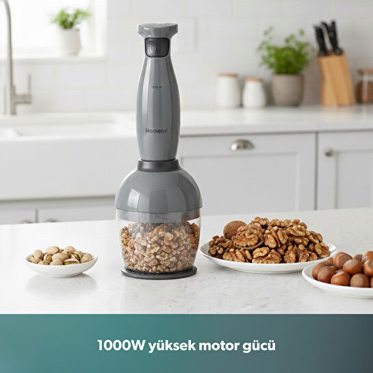 Homend Handmaid 1967H Blender Set Antrasit Siyah