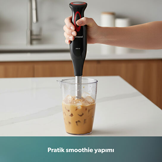 Homend Functionall 2851H Mutfak Robotu Siyah Kırmızı