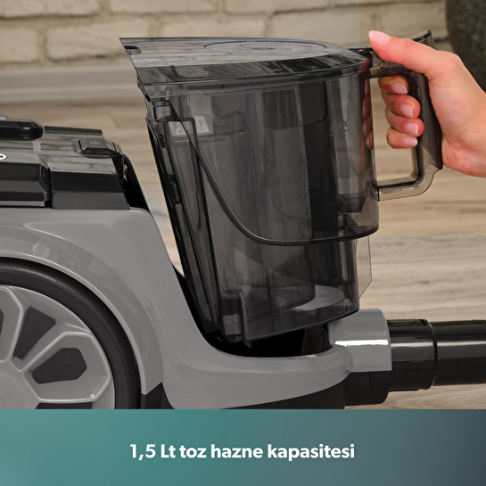 Homend Dustroyer 1255H Yatay Süpürge Antrasit