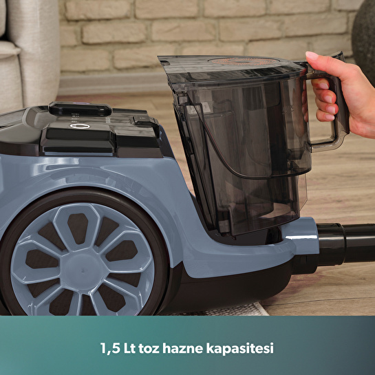 Homend Dustroyer 1255H Yatay Süpürge Buz Mavisi