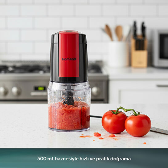 Homend Robochop 2110h Doğrayıcı Siyah Kırmızı