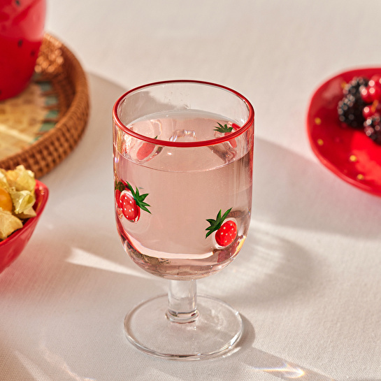 Karaca Strawberry Kadeh 390 ml Kırmızı