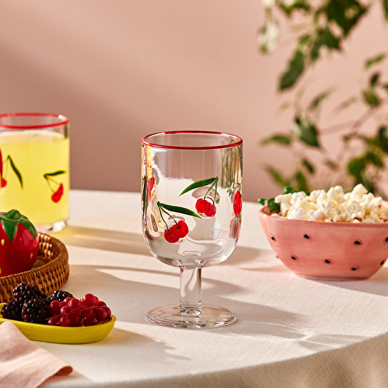 Karaca Cherry Kadeh 390 ml Kırmızı