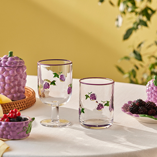 Karaca Grape Kadeh 390 ml Mor