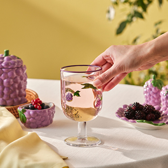 Karaca Grape Kadeh 390 ml Mor