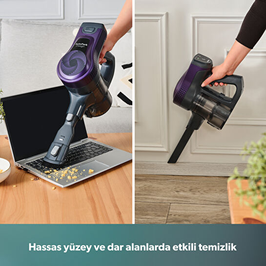 Homend Dustrider 1266H Dikey Süpürge Mor