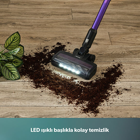 Homend Dustrider 1266H Dikey Süpürge Mor