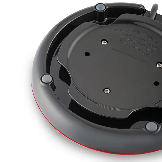 Homend Infinity 1764H Cam Çay Makinesi Siyah Kırmızı