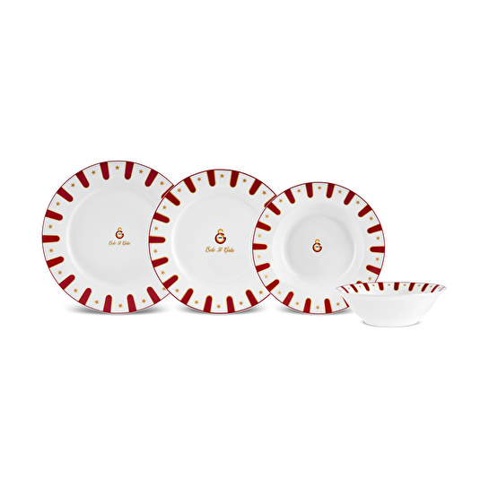 Karaca x Galatasaray Forever Bone 24 Parça 6 Kişilik Yemek Takımı