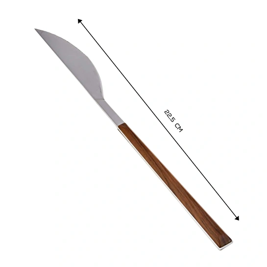 Emsan Salzburg Ahşap Saplı Tekli Yemek Bıçağı 22 cm
