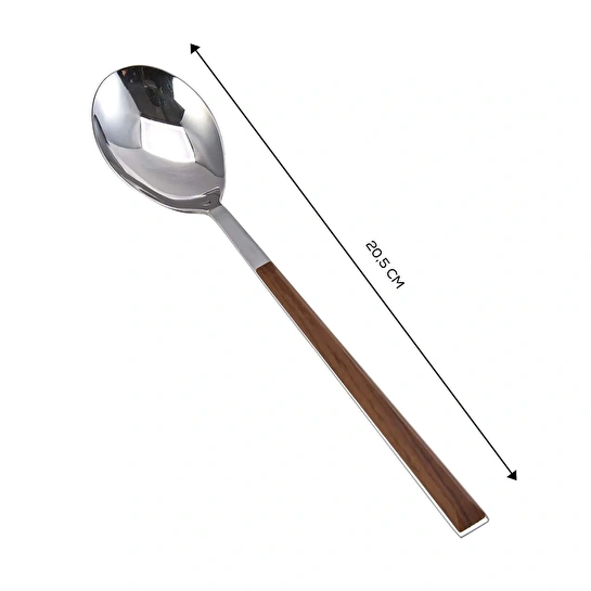 Emsan Salzburg Ahşap Saplı Tekli Yemek Kaşığı 20 cm