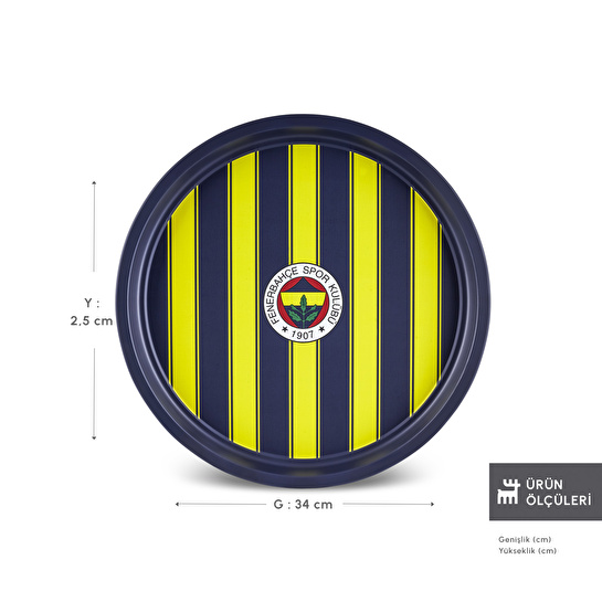 Karaca x Fenerbahçe Lisanslı Metal Tepsi