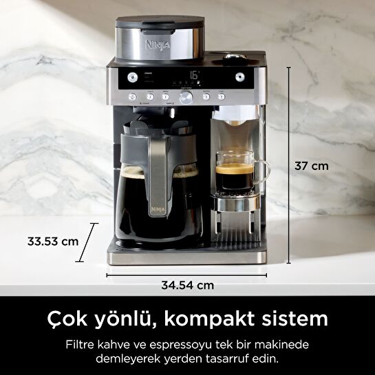 Ninja Prestige Dualbrew Filtre ve Kapsül Kahve Makinesi