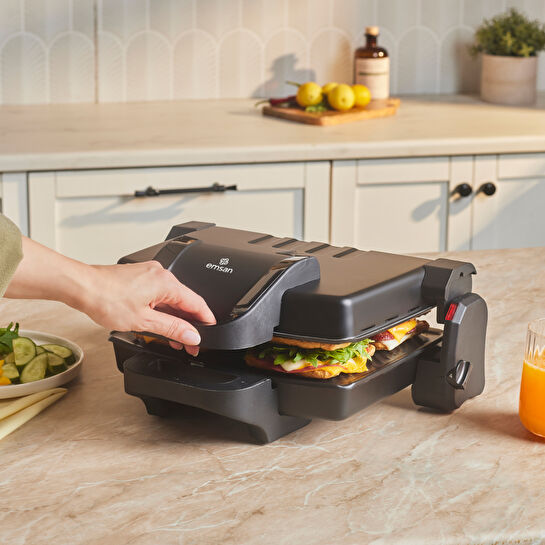 Emsan Future Essential Tost Makinesi Matte Black 1800 W
