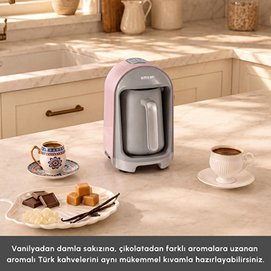 Emsan Kumda Türk Kahve Makinesi Pearly Pink