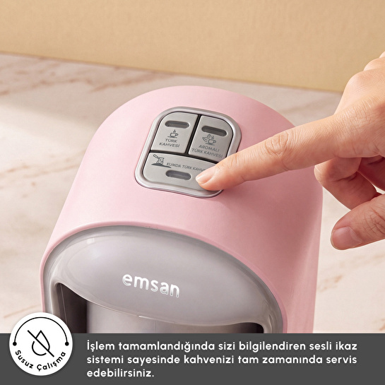 Emsan Kumda Türk Kahve Makinesi Pearly Pink