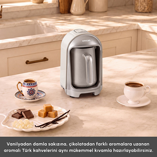 Emsan Kumda 5 Fincan Kapasiteli Türk Kahve Makinesi Starlight
